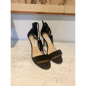 Saks Fifth Avenue Shoes Womens Size 8M Suede Fringe High Heel Sandals Made Italy